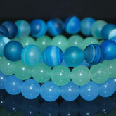 FBT - Light Green Carnelian Gemstone Bracelets - FashionByTeresa